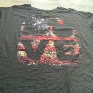 Disney Parks LOVE red white and blue T-Shirt Size XXL